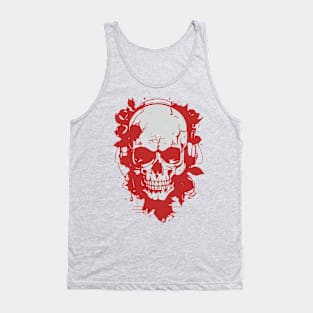 skull with roses Tank Top